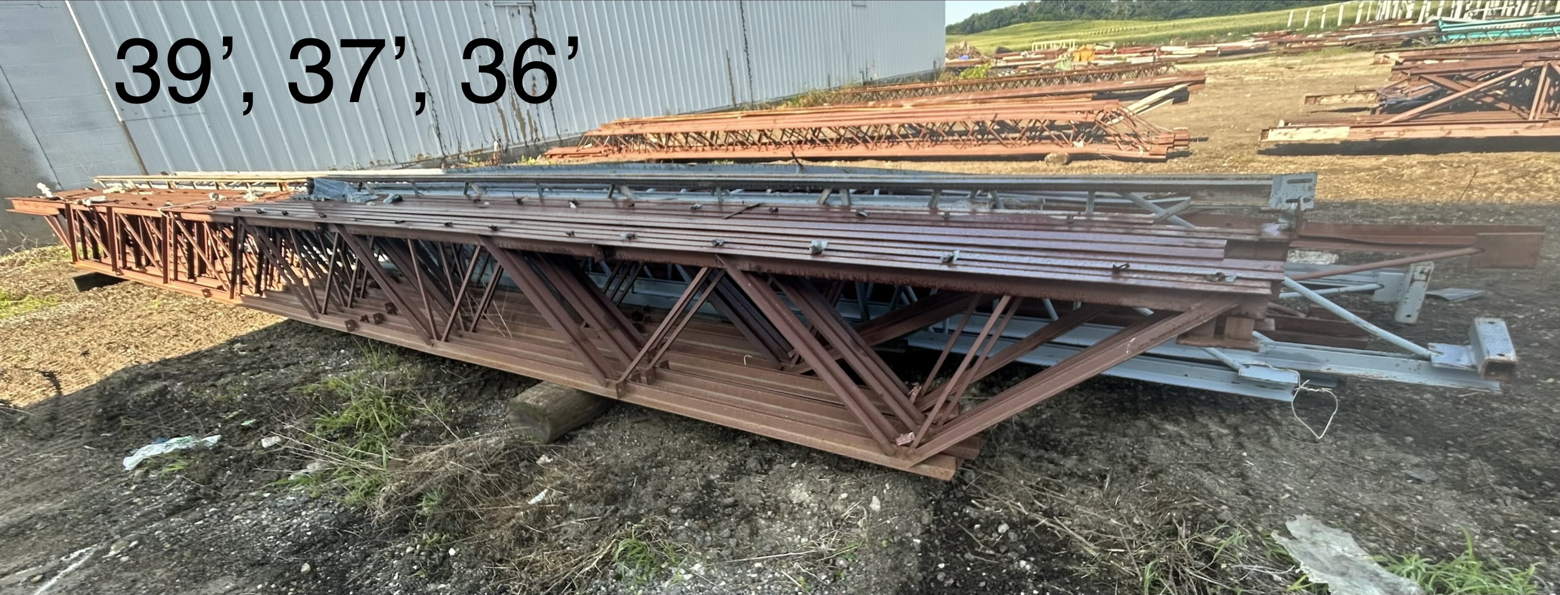 Bar joists 39, 37 and 36