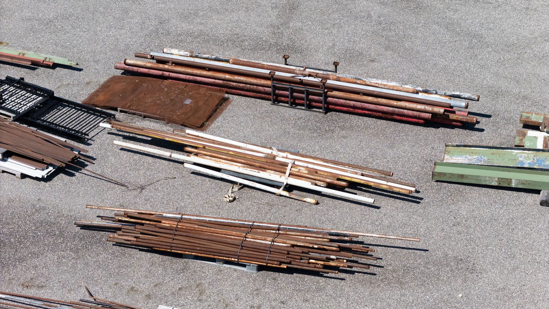 Assorted structural steel