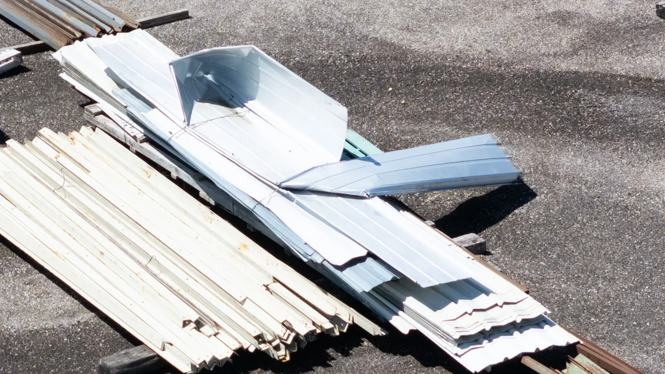 Used roofing steel